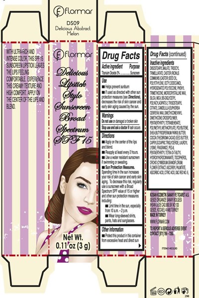 Flormar Delicious Lipstick Sytlo DS09 - Flormar Delicious Lipstick Sytlo DS09